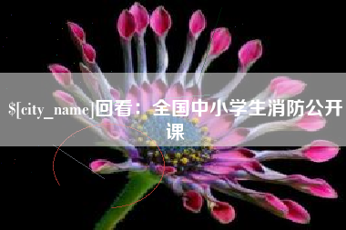 攸县回看：全国中小学生消防公开课