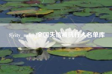 攸县全国失信被执行人名单库
