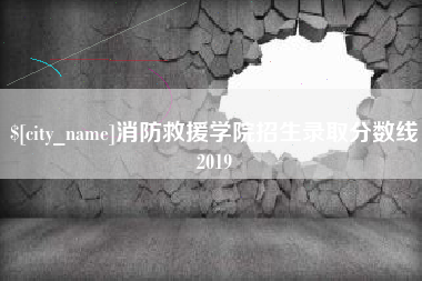攸县消防救援学院招生录取分数线2019