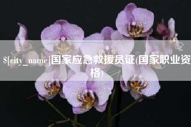 攸县国家应急救援员证(国家职业资格)