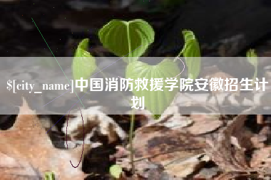 攸县中国消防救援学院安徽招生计划