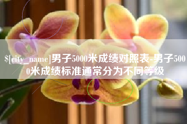攸县男子5000米成绩对照表-男子5000米成绩标准通常分为不同等级