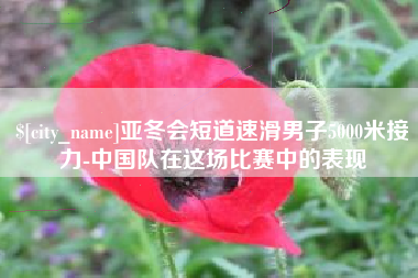 攸县亚冬会短道速滑男子5000米接力-中国队在这场比赛中的表现
