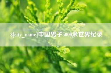 攸县中国男子5000米世界纪录
