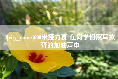 攸县600米接力赛-在同学们震耳欲聋的加油声中