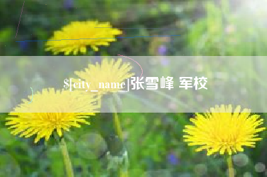 攸县张雪峰 军校