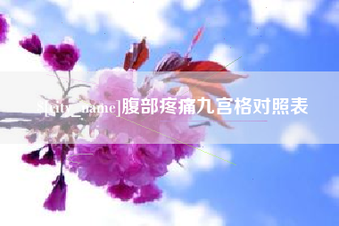 攸县腹部疼痛九宫格对照表