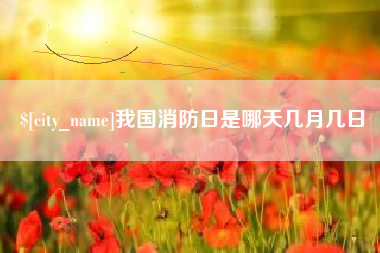 攸县我国消防日是哪天几月几日