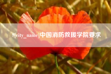 攸县中国消防救援学院要求