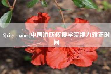 攸县中国消防救援学院视力矫正时间