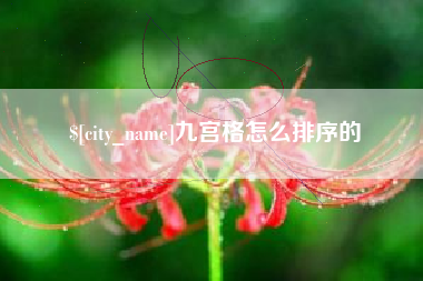 攸县九宫格怎么排序的