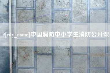 攸县中国消防中小学生消防公开课