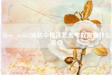 攸县消防中控证怎么考取需要什么条件