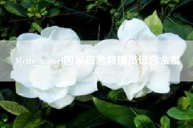 攸县国家应急救援员证含金量
