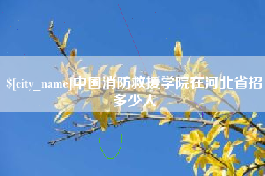 攸县中国消防救援学院在河北省招多少人