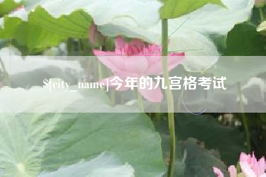 攸县今年的九宫格考试