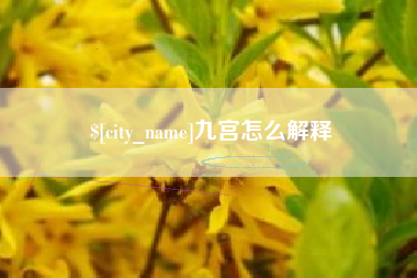 攸县九宫怎么解释