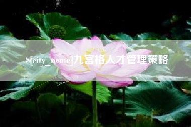 攸县九宫格人才管理策略