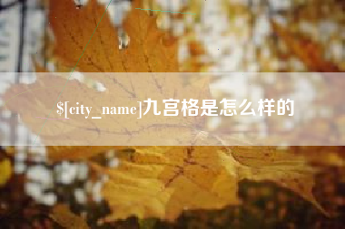 攸县九宫格是怎么样的